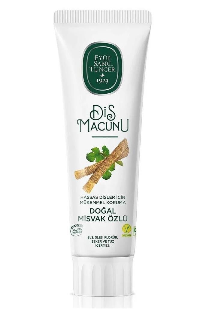EYÜP SABRI TUNCER 90 ML DOĞAL MİSVAK ÖZLÜ DİŞ MACUNU