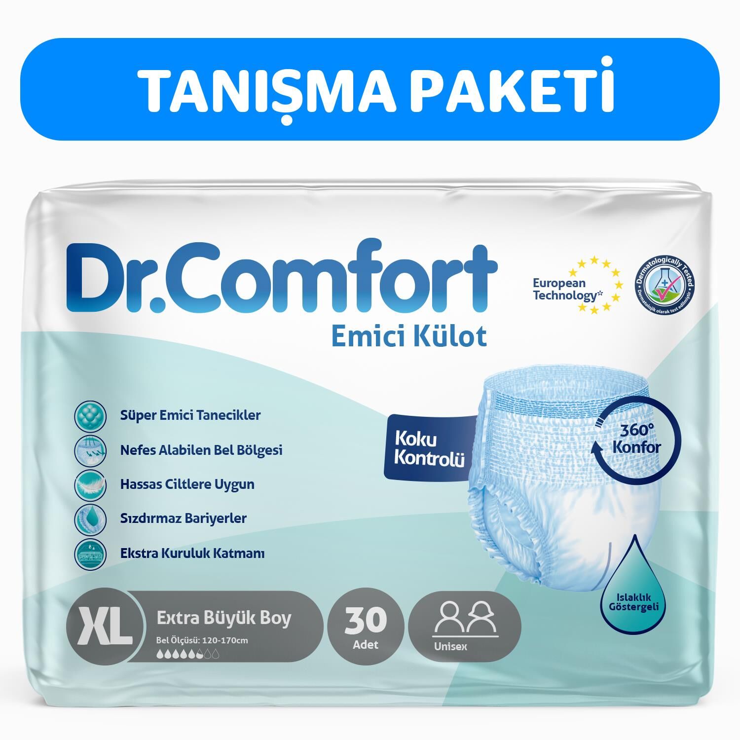 DR.COMFORT 30 LU EXTRA LARGE HASTA BEZİ KÜLOTLU
