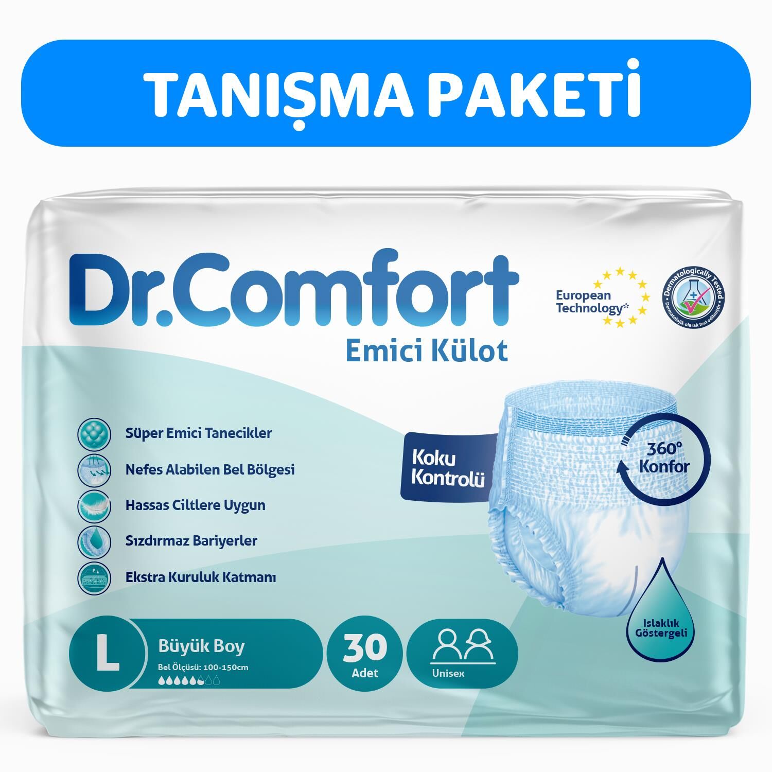 DR.COMFORT 30 LU LARGE HASTA BEZİ KÜLOTLU