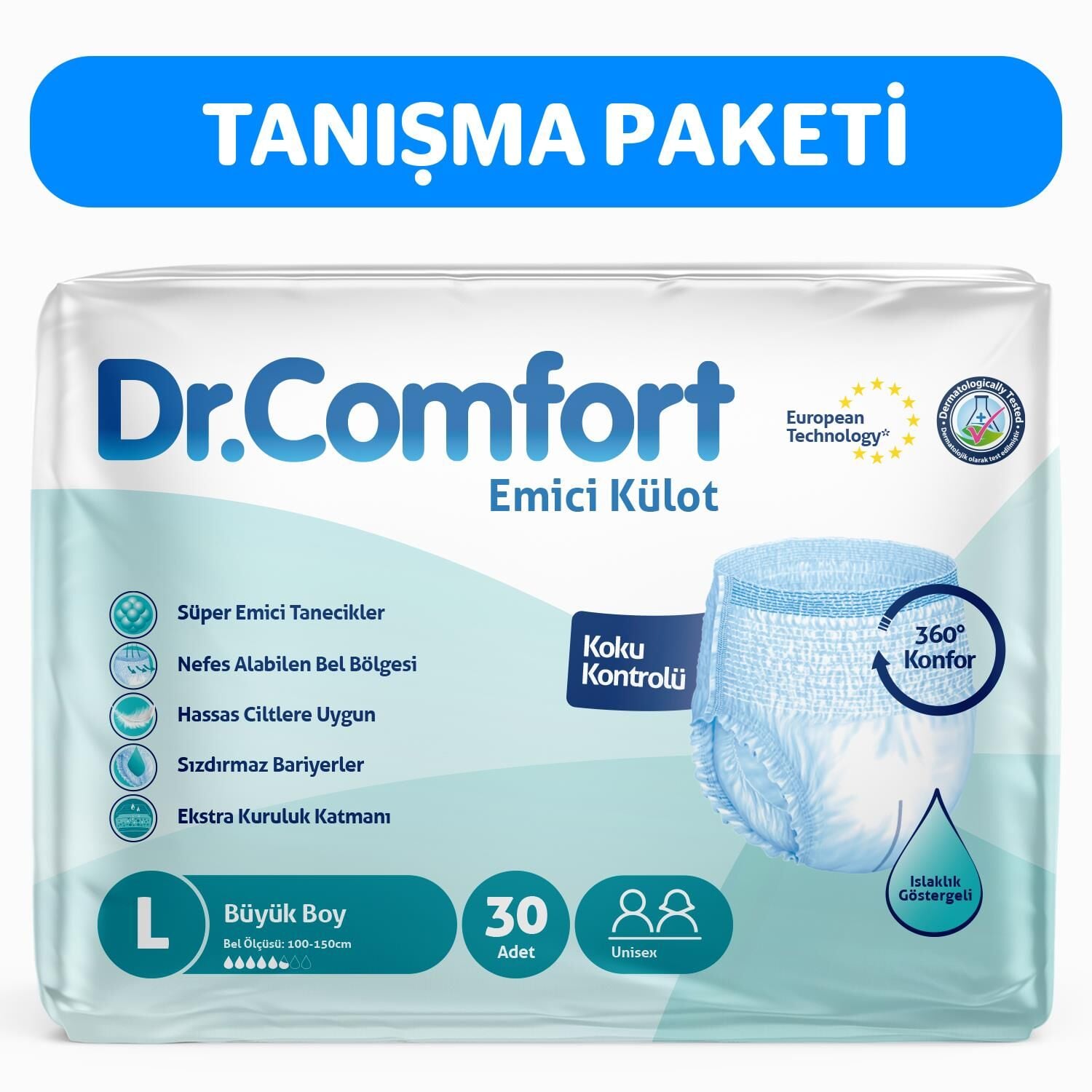 DR.COMFORT 30 LU LARGE HASTA BEZİ KÜLOTLU