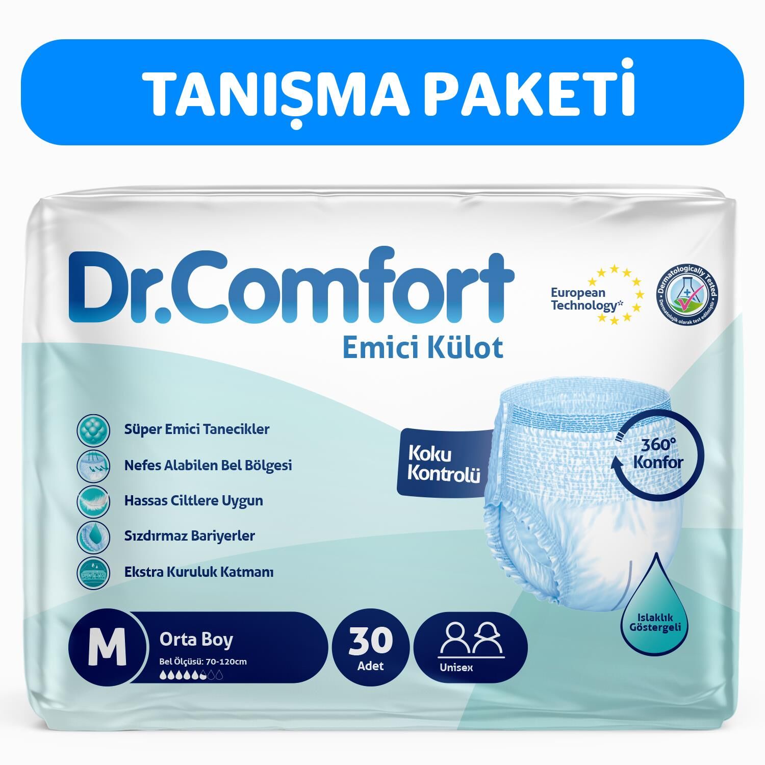 DR.COMFORT 30 LU MEDIUM HASTA BEZİ KÜLOTLU