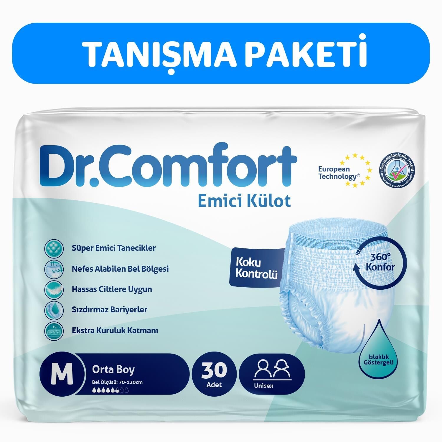 DR.COMFORT 30 LU MEDIUM HASTA BEZİ KÜLOTLU