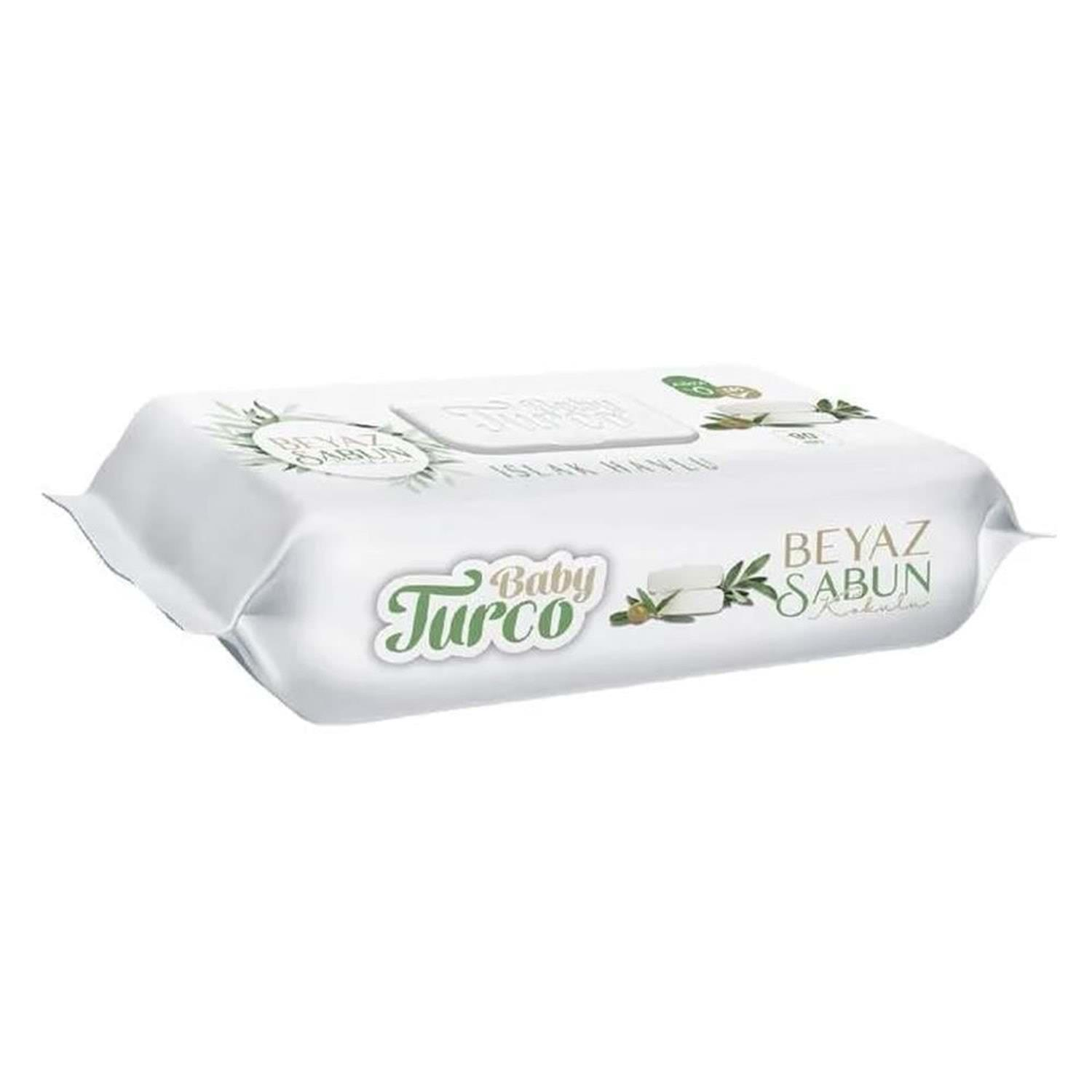 BABY TURCO 90 LI ISLAK HAVLU BEYAZ SABUN
