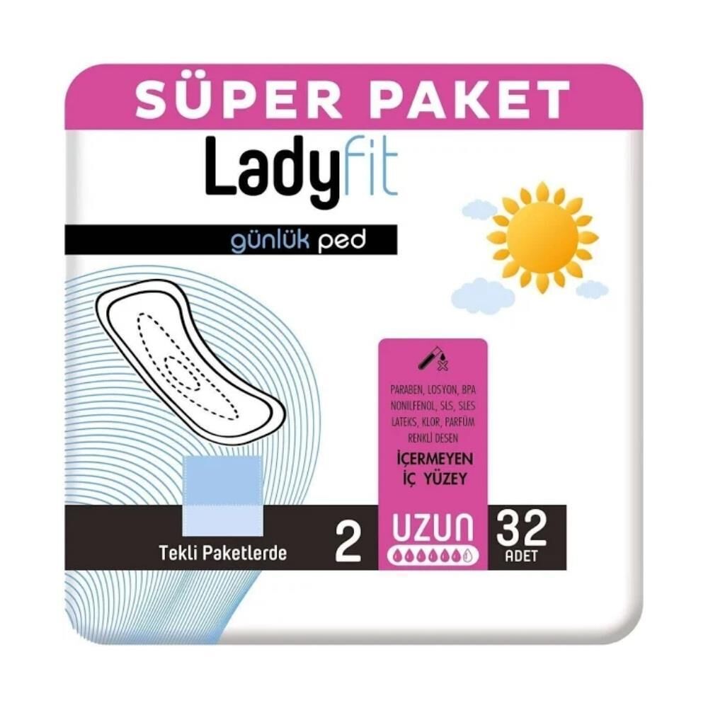 LADYFIT 32 Lİ PAMUK PED SÜPER UZUN