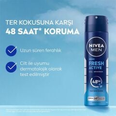 NIVEA DEODORANT 150 ML SPREY FRESH MEN