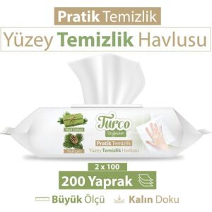 BABY TURCO 100 LÜ ISLAK HAVLU YÜZEY TEMİZLEYİCİ