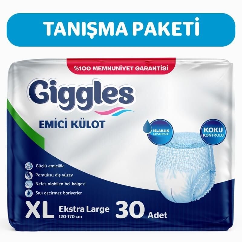 GİGGLES 30 LU HASTA BEZİ (KÜLOT BEZ) XL BEDEN