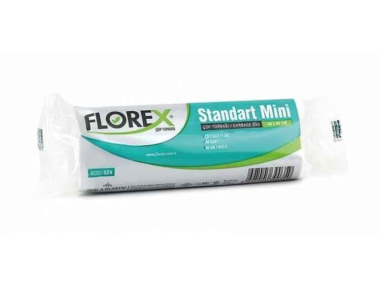 FLOREX STANDART MİNİ BEYAZ 44*45 CM ÇÖP TORBASI