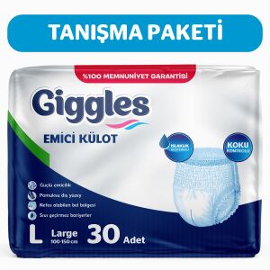 GİGGLES 30 LU HASTA BEZİ (KÜLOT BEZ) L BEDEN